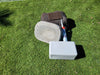 Memorial Rock Urn 1861  Medium Charcoal / Black