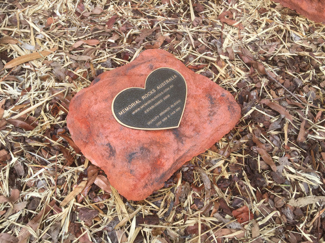 Memorial Paver Stone 759 (Not an Urn) Outback Red Series (not including plaque)